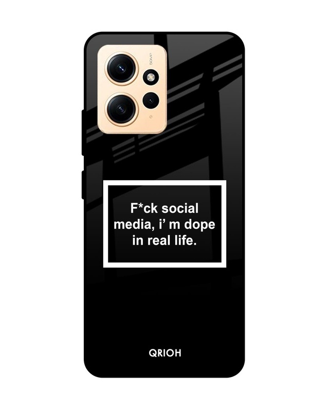 Dope In Life Premium Glass Case for Redmi Note 12 (Shock Proof, Scratch Resistant)