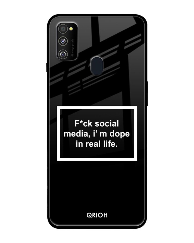 Shop Dope In Life Typography Premium Glass Cover For Samsung Galaxy M30s(Impact Resistant, Matte Finish)-Front