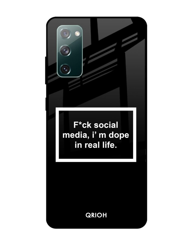 Shop Dope In Life Typography Premium Glass Cover For Samsung Galaxy S20 FE(Impact Resistant-Front