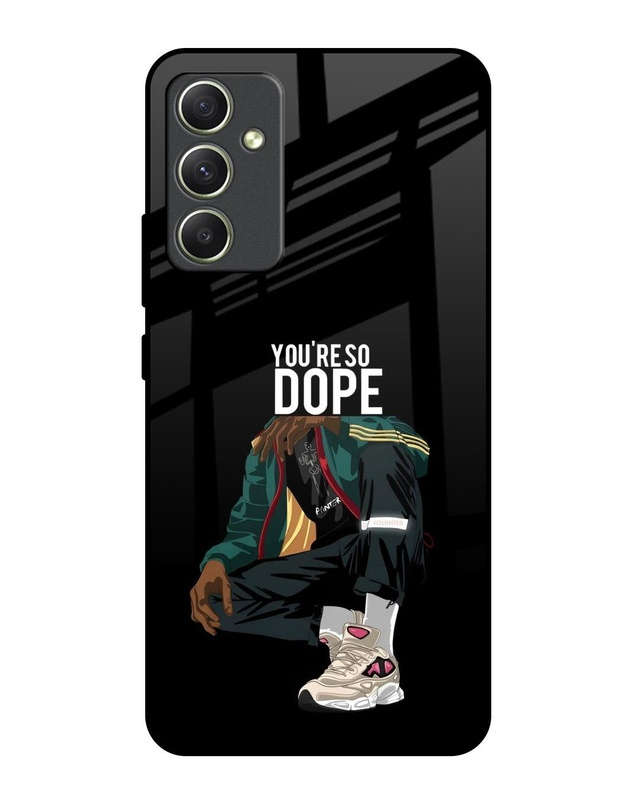 Shop Dope Person Premium Glass Case for Samsung Galaxy A34 5G (Shock Proof, Scratch Resistant)-Front