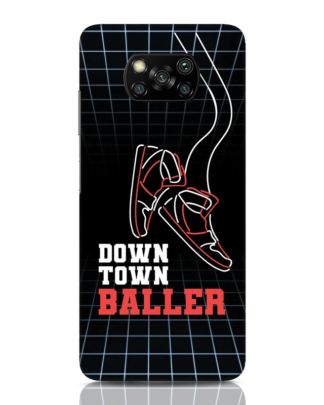 Shop Downtown Baller Designer Hard Cover for Xiaomi Poco x3-Front