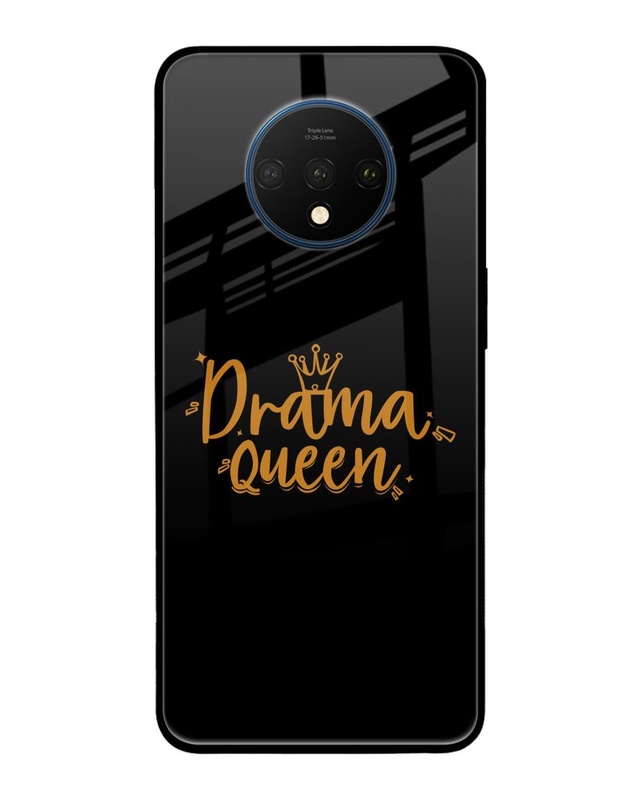 Shop Drama Queen Premium Glass Case for OnePlus 7T(Shock Proof, Scratch Resistant)-Front