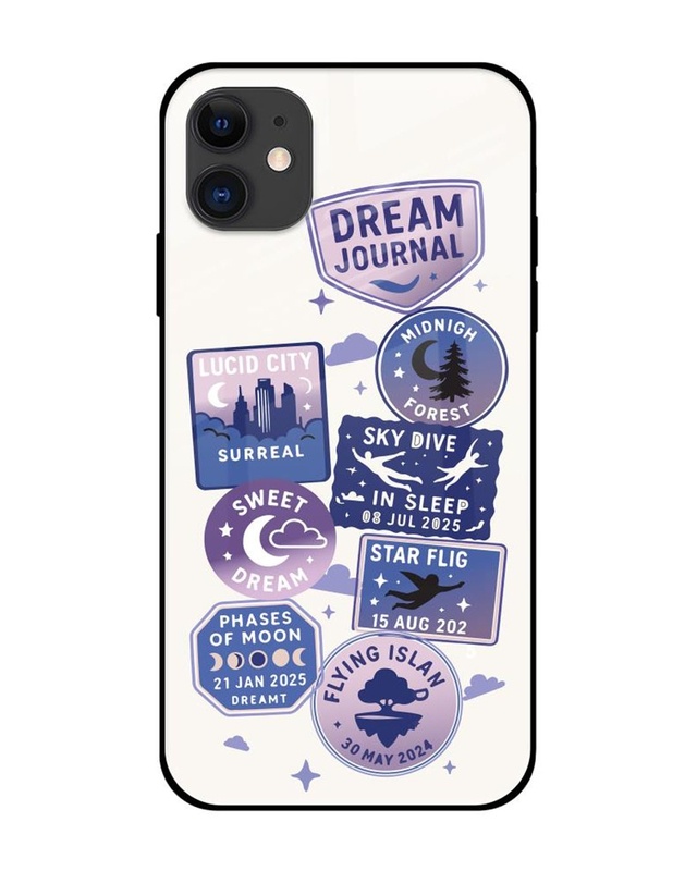 Shop Dream Journal Premium Glass Cover for Apple iPhone 12-Front