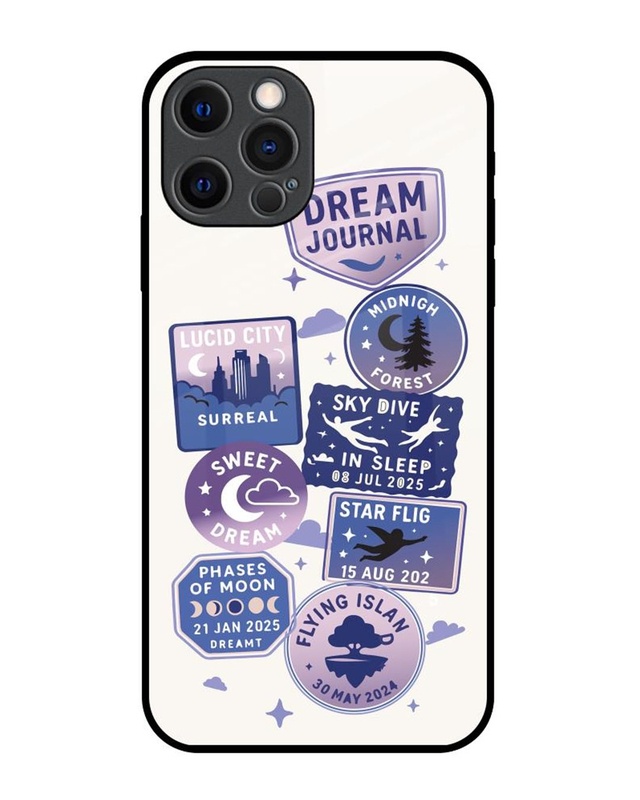 Shop Dream Journal Premium Glass Cover for Apple iPhone 12 Pro-Front