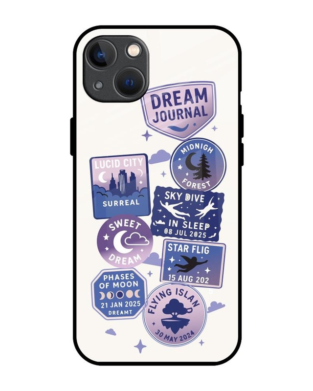 Shop Dream Journal Premium Glass Cover for Apple iPhone 13 mini-Front