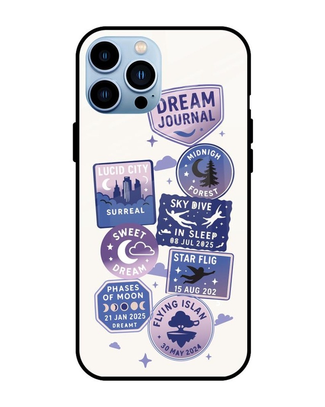 Shop Dream Journal Premium Glass Cover for Apple iPhone 13 Pro Max-Front