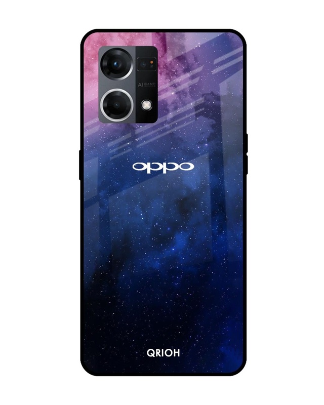 Shop Dreamzone Printed Premium Glass Case For Oppo F21s Pro (Shock Proof,Scratch Resistant)-Front