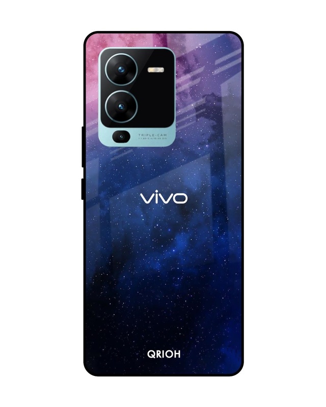 Shop Dreamzone Printed Premium Glass Case For Vivo V25 Pro (Shock Proof,Scratch Resistant)-Front