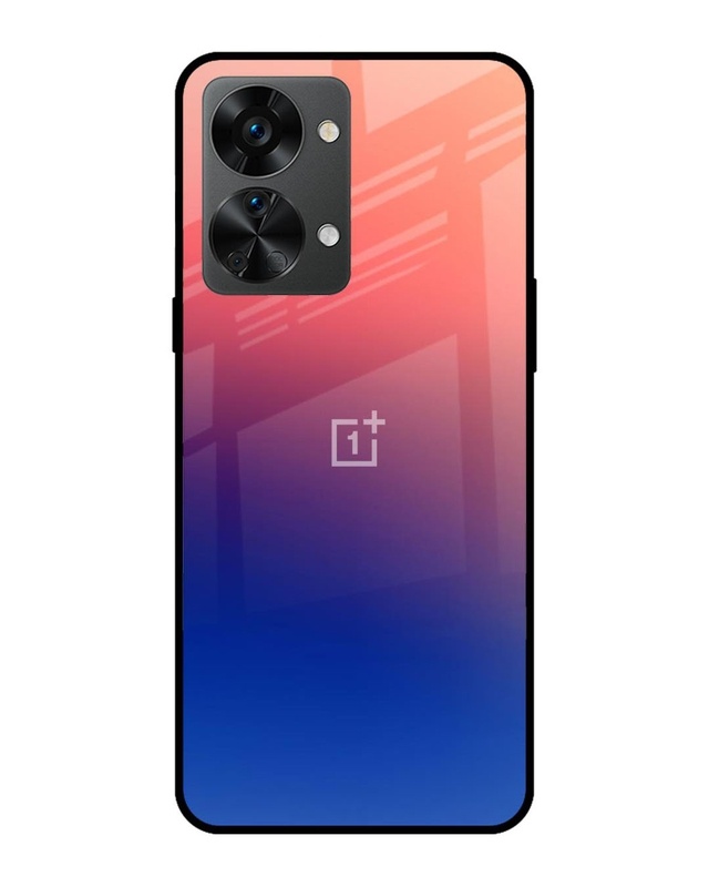 Shop Dual Magical Tone Premium Glass Case for OnePlus Nord 2T 5G (Shock Proof, Scratch Resistant)-Front