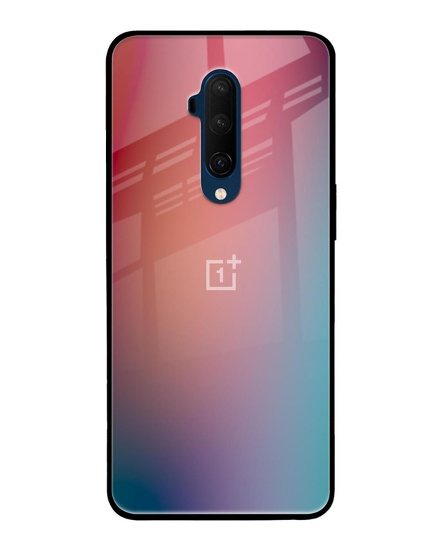 Shop Dusty Multi Gradient Premium Glass Case for OnePlus 7T Pro (Shock Proof, Scratch Resistant)-Front