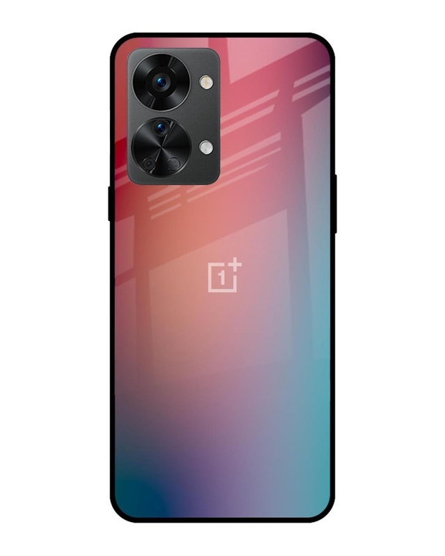 Shop Dusty Multi Gradient Premium Glass Case for OnePlus Nord 2T 5G (Shock Proof, Scratch Resistant)-Front