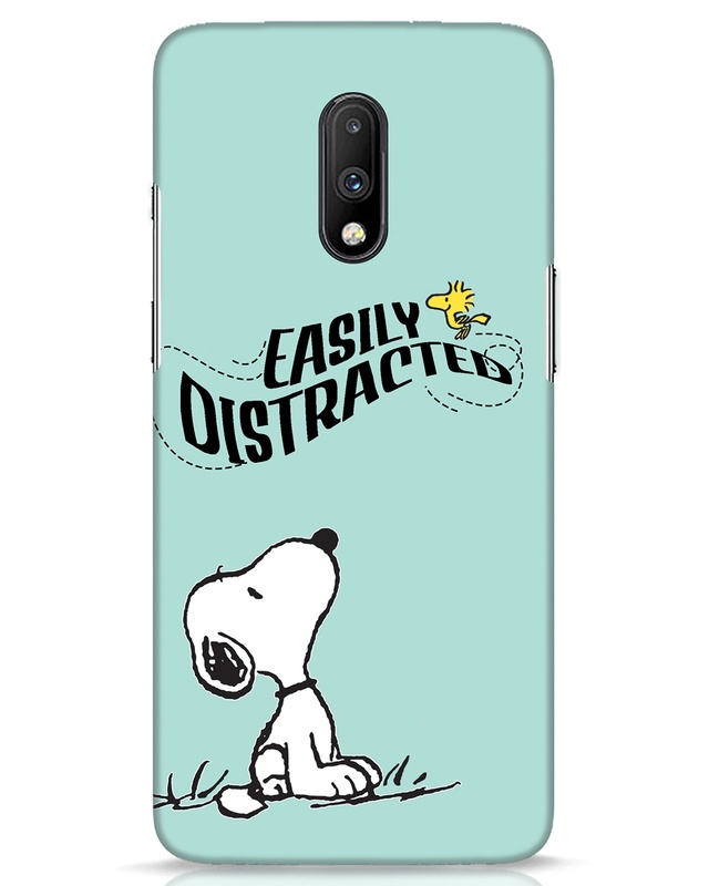 Shop Easily Distracted Designer Hard Cover for OnePlus 7-Front