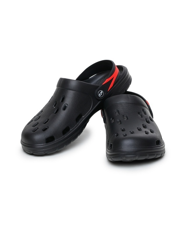 Shop Ego Shoes Men Black Solid Synthetic Clogs-Front