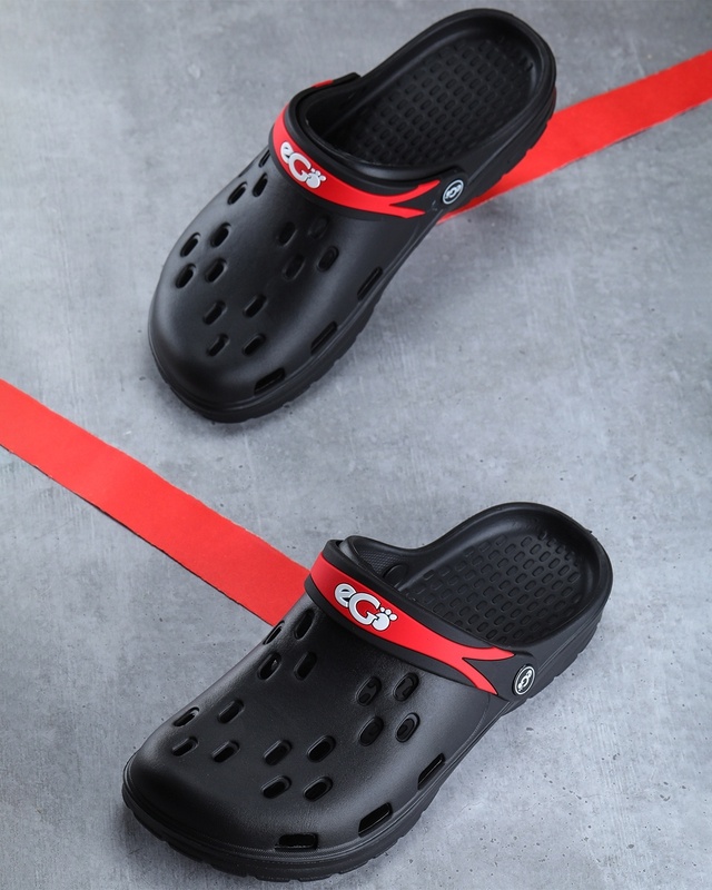Shop Ego Shoes Men Black Solid Synthetic Clogs-Front