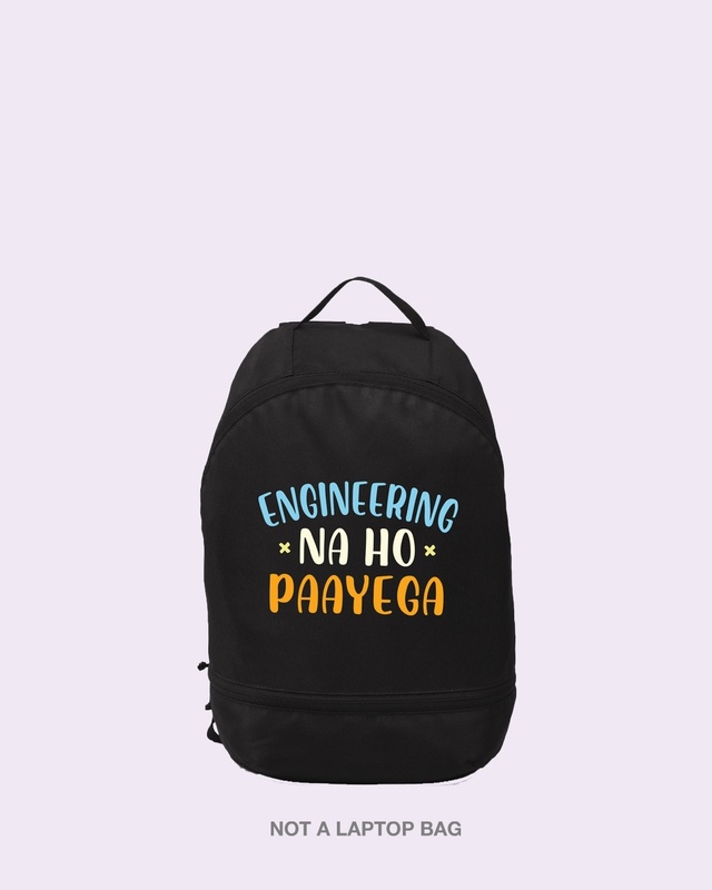 Shop Engineering Na Ho Payega Printed Small Backpack-Front