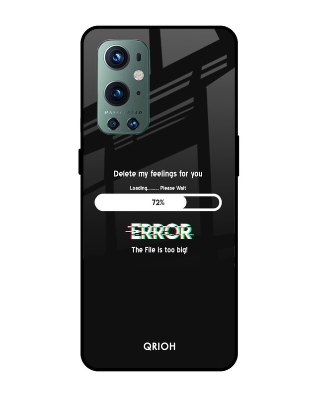 Shop Error Premium Glass Case for OnePlus 9 Pro (Shock Proof, Scratch Resistant)-Front