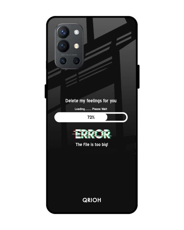 Shop Error Premium Glass Case for OnePlus 9R (Shock Proof, Scratch Resistant)-Front