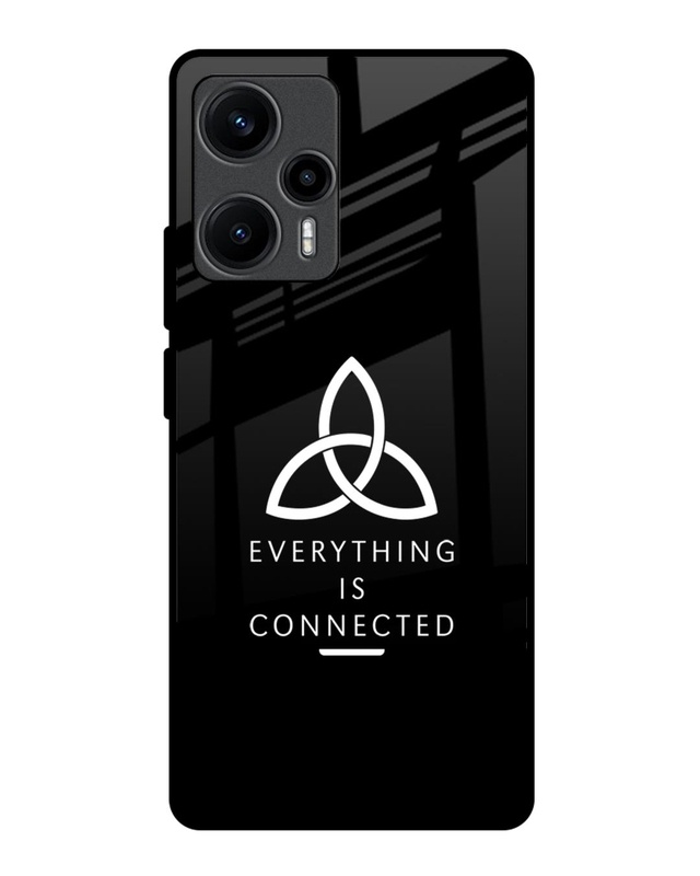 Shop Everything Is Connected Premium Glass Case for Poco F5 5G (Shock Proof, Scratch Resistant)-Front