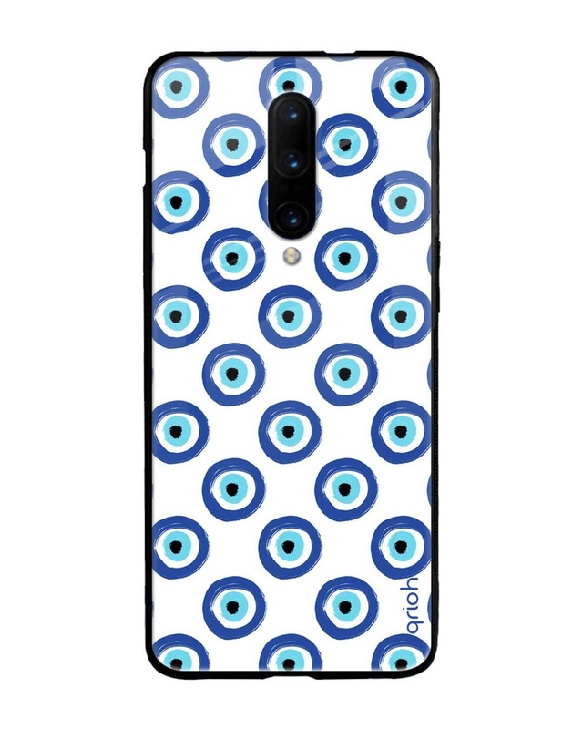 Shop Evil Eye Premium Glass Case for OnePlus 7 Pro (Shock Proof, Scratch Resistant)-Front