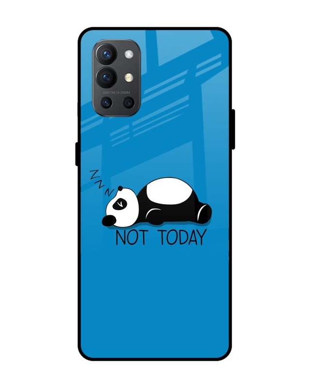 Shop Exhausted Panda Premium Glass Case for OnePlus 9R(Shock Proof, Scratch Resistant)-Front