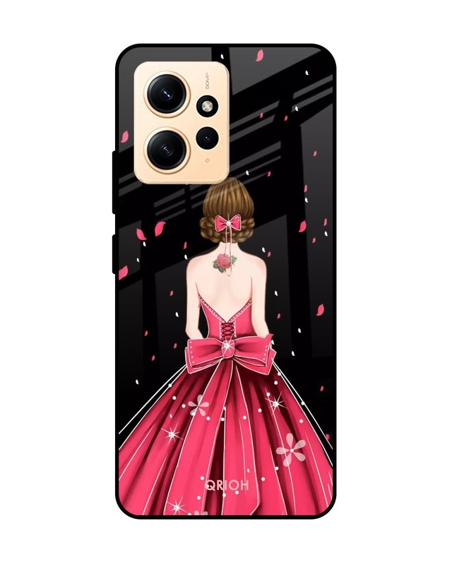 Shop Fashion Princess Premium Glass Case for Redmi Note 12 (Shock Proof, Scratch Resistant)-Front