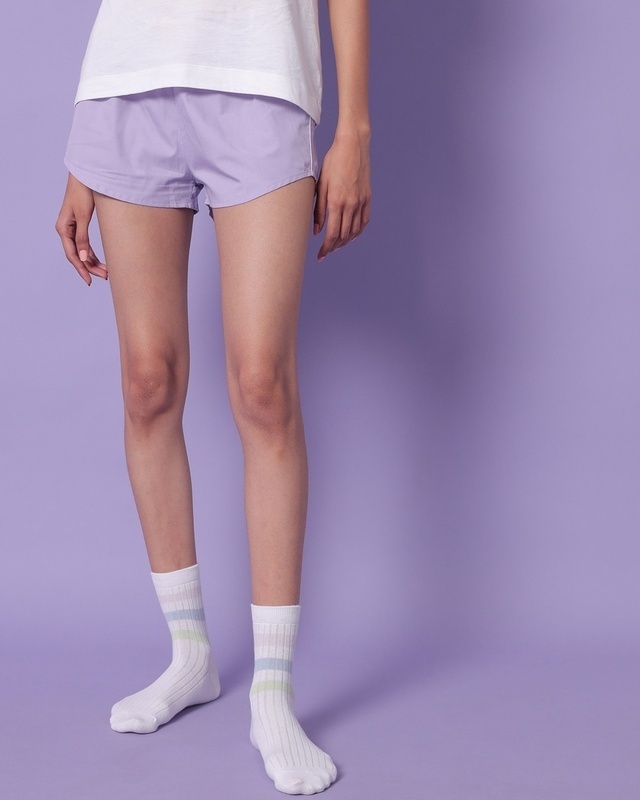 Shop Feel Good Lilac Boxer-Front