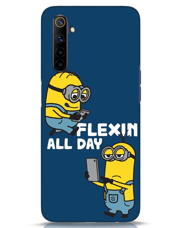 Shop Flexin Minions Designer Hard Cover for Realme 6i-Front