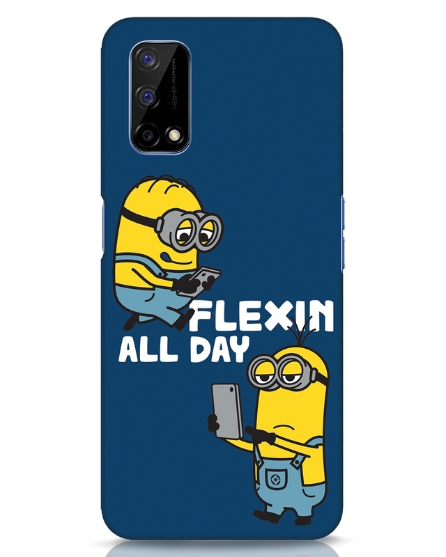 Shop Flexin Minions Designer Hard Cover for Realme Narzo 30 Pro-Front