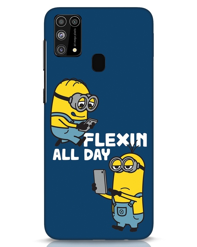 Shop Flexin Minions Designer Hard Cover for Samsung Galaxy M31-Front