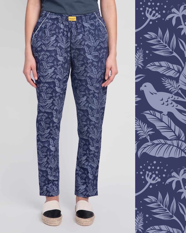 Shop Flora And Fauna All Over Printed Pyjama-Front