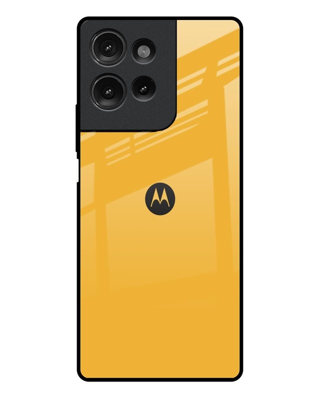 Fluorescent Yellow Premium Glass Cover for Motorola G75 5G(Shock Proof, Scratch Resistant)