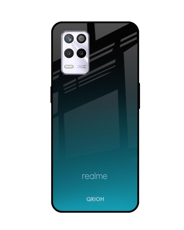 Shop Fluorescent Yellow Premium Glass Cover for Realme 9 5G (Shockproof, Light Weight)-Front
