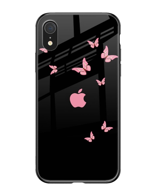 Shop Fly Butterfly Premium Glass Case for Apple iPhone XR(Shock Proof, Scratch Resistant)-Front