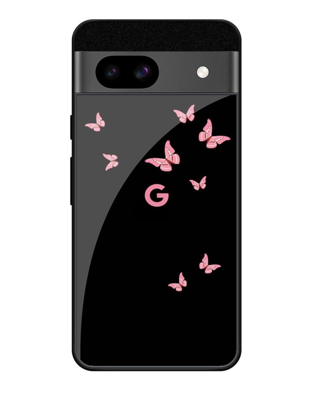 Shop Fly Butterfly Premium Glass Case for Google Pixel 8a (Shock Proof, Scratch Resistant)-Front