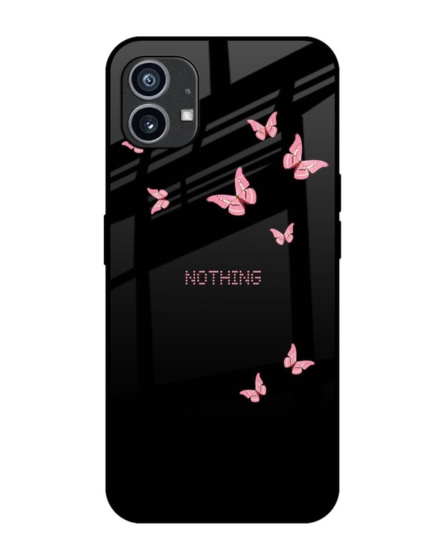 Shop Fly Butterfly Premium Glass Case for Nothing Phone (1)(Shock Proof, Scratch Resistant)-Front