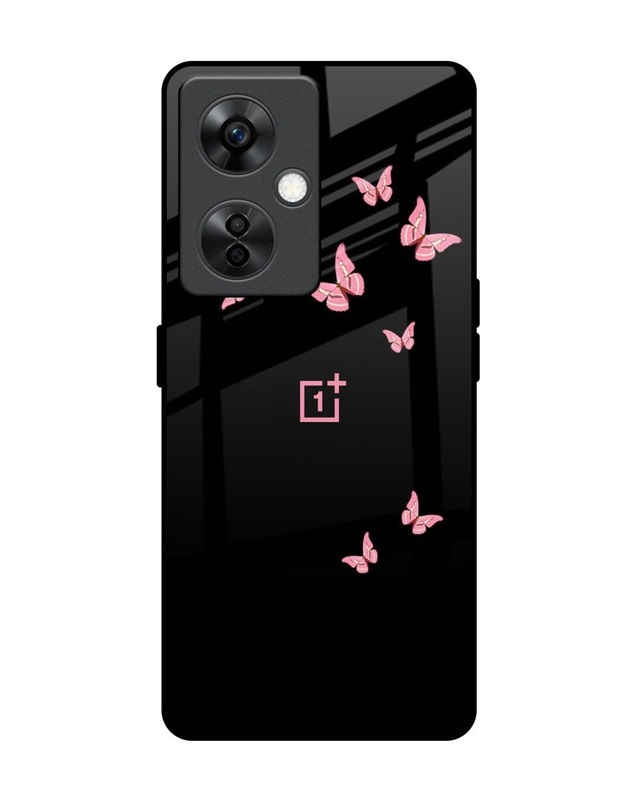 Shop Fly Butterfly Premium Glass Case for OnePlus Nord CE 3 Lite 5G(Shock Proof, Scratch Resistant)-Front
