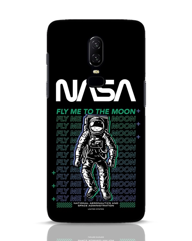 Shop Fly to Moon Designer Hard Cover for OnePlus 6-Front