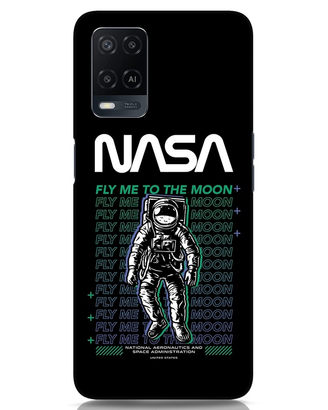 Shop Fly to Moon Designer Hard Cover for Oppo A54-Front