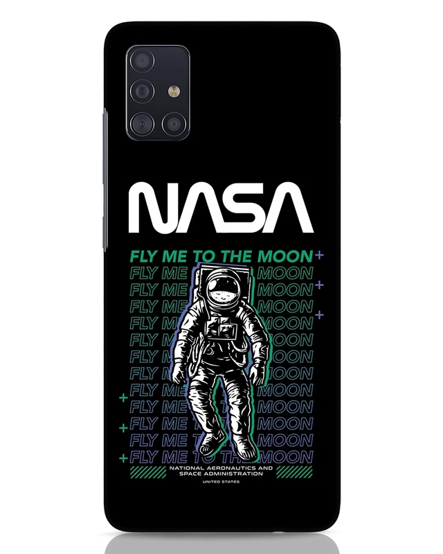 Shop Fly to Moon Designer Hard Cover for Samsung Galaxy A51-Front