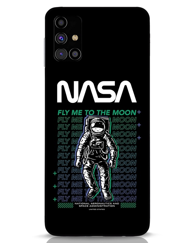 Shop Fly to Moon Designer Hard Cover for Samsung Galaxy M31s-Front