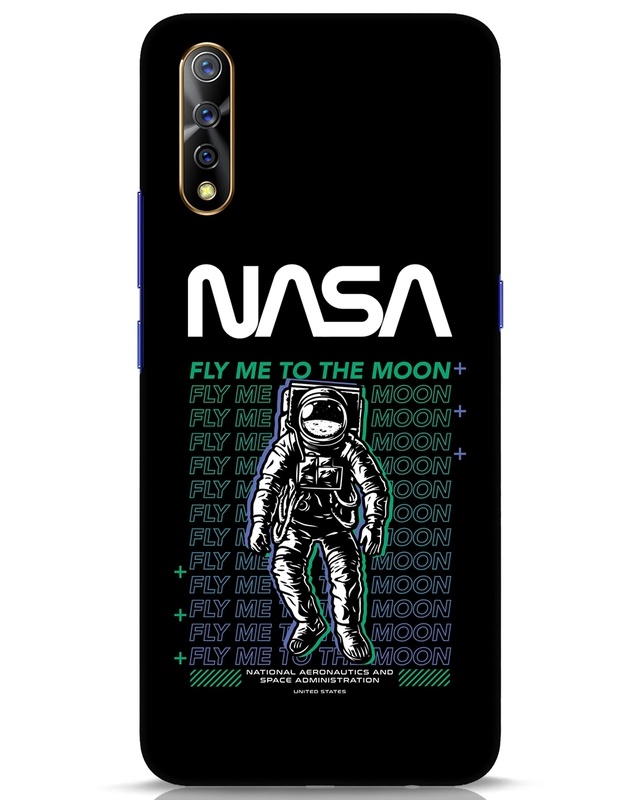 Shop Fly to Moon Designer Hard Cover for Vivo S1-Front