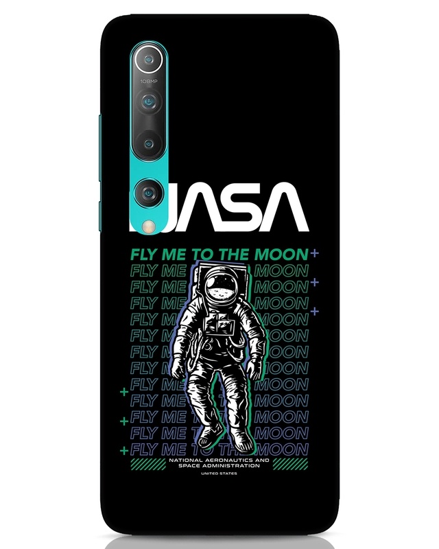 Shop Fly to Moon Designer Hard Cover for Xiaomi Mi 10-Front