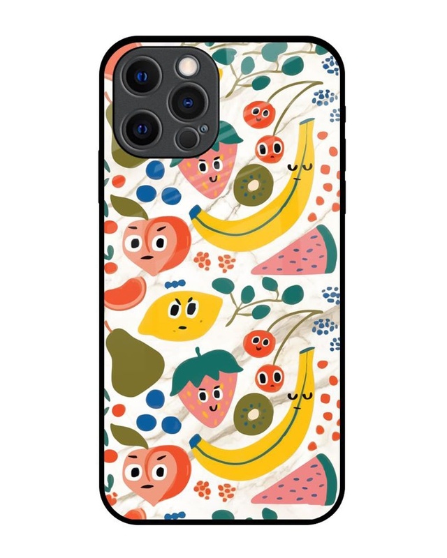 Shop Fruit Bowl Premium Glass Cover for Apple iPhone 12 Pro-Front