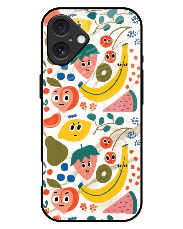 Fruit Bowl Premium Glass Cover for Apple iPhone 16 Plus