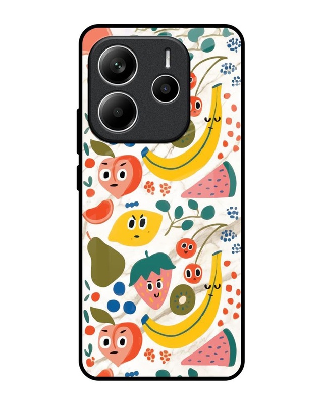 Fruit Bowl Premium Glass Cover for Redmi Note 14 5G
