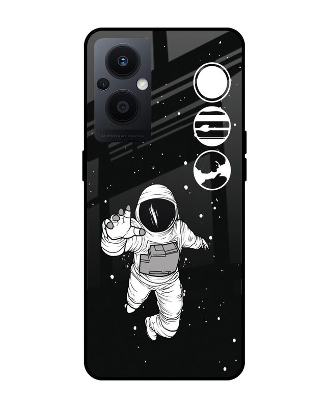 Fun Astronaut Premium Glass Cover for Oppo F21 Pro 5G