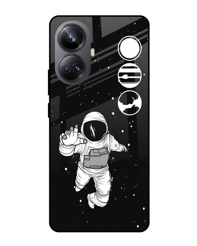 Fun Astronaut Premium Glass Cover for Realme 10 Pro Plus 5G