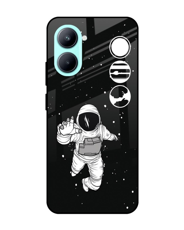 Fun Astronaut Premium Glass Cover for Realme C33