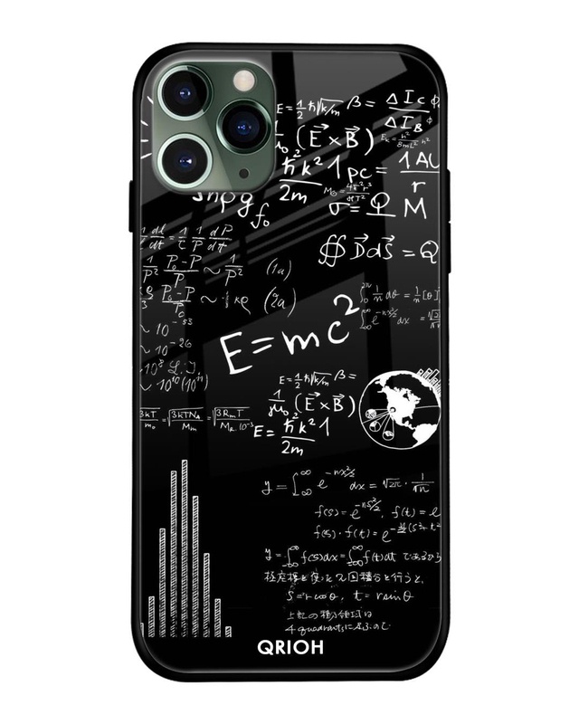 Shop Funny Math Premium Glass Case for Apple iPhone 11 Pro (Shock Proof, Scratch Resistant)-Front