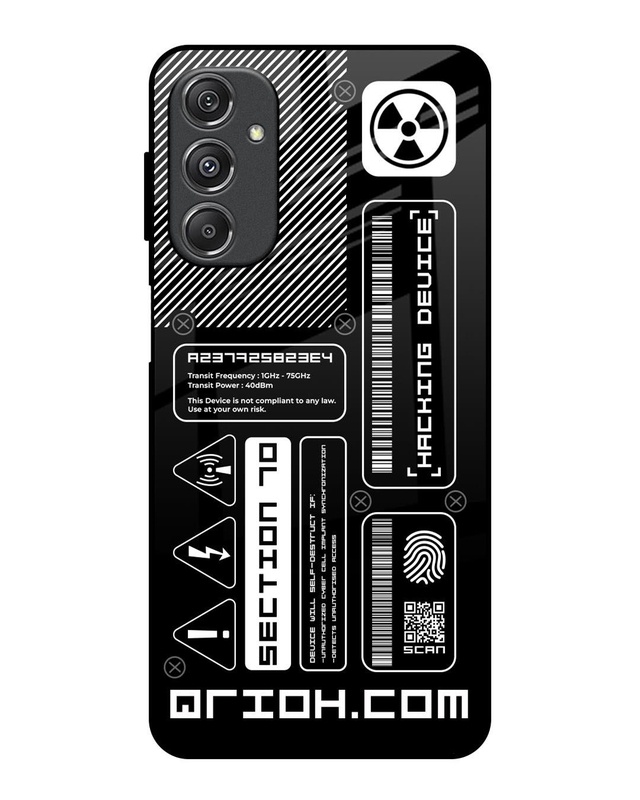 Futuristic Art Premium Glass Cover for Samsung Galaxy M34 5G(Shock Proof, Scratch Resistant)